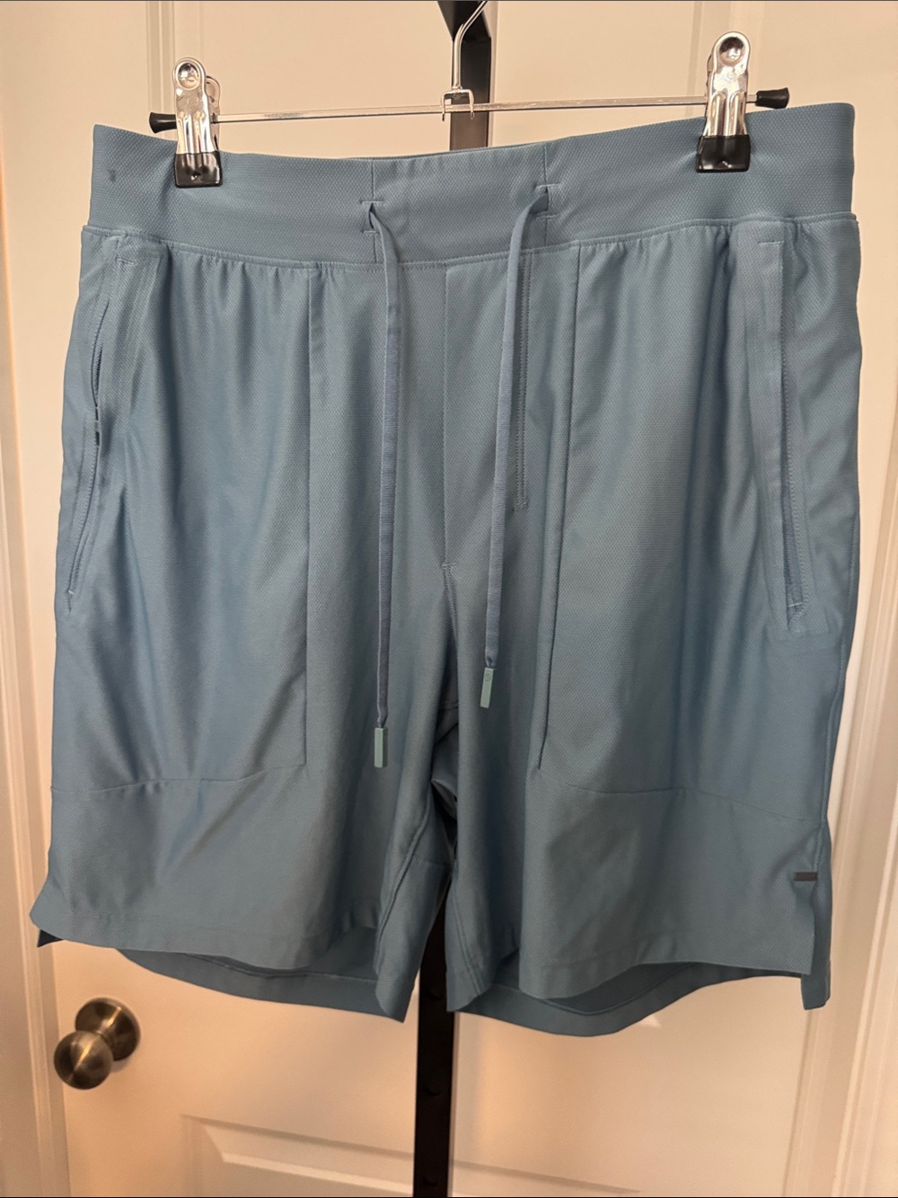 lululemon athletica Men's Dusty Blue Athletic Drawstring Shorts